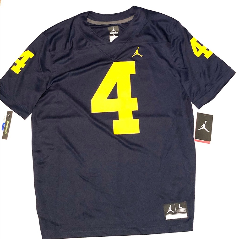 Michigan Wolverines Jordan Football Jersey #4